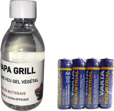 Gel d'allumage + piles