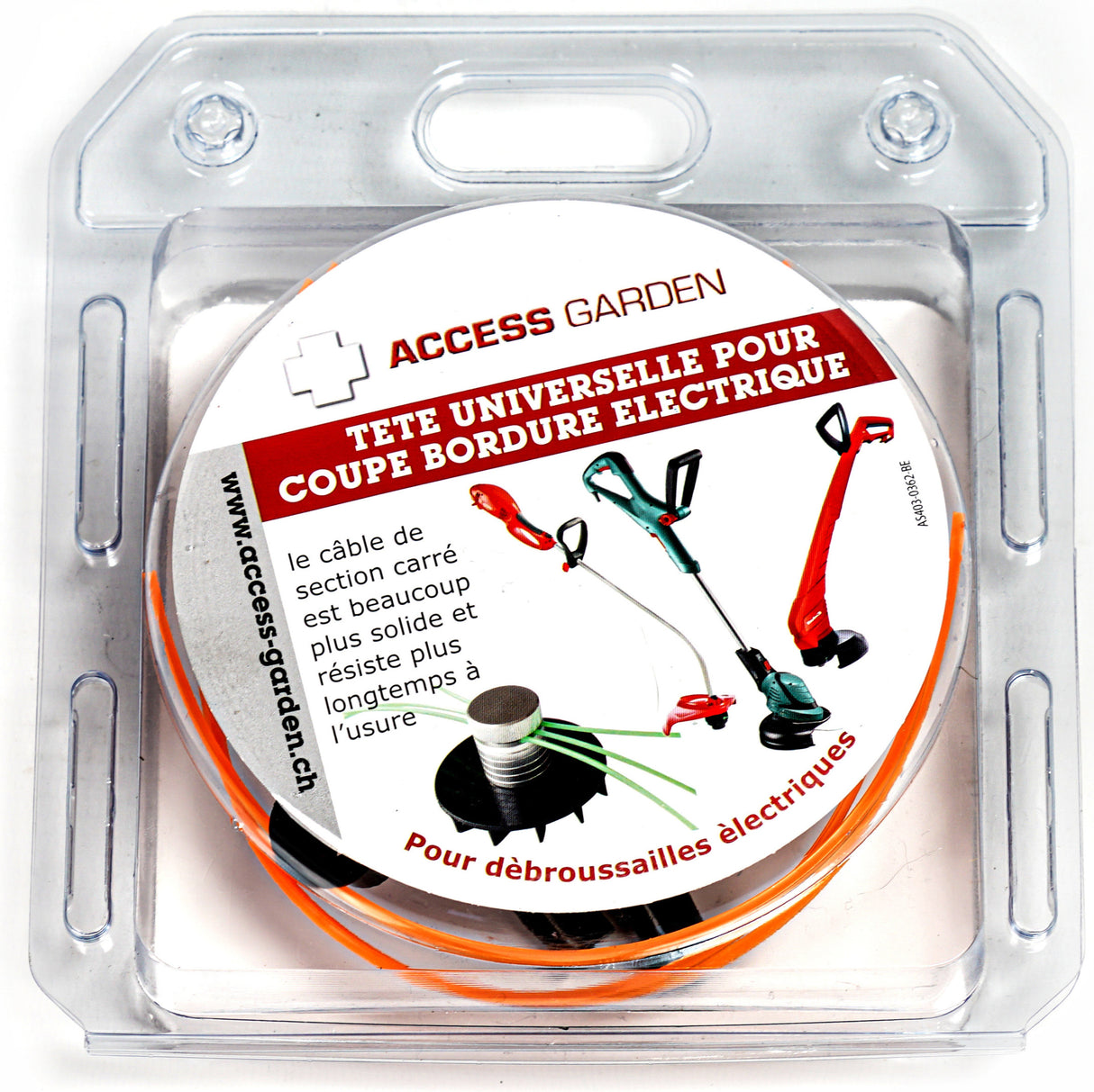 Tête pour coupe-bordures électrique