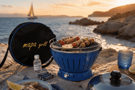 Barbecue (6 couleurs au choix)+ cloche + gel + pile + housse de transport + grille + réservoir