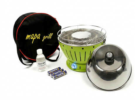 Barbecue (6 couleurs au choix)+ cloche + gel + pile + housse de transport