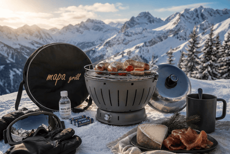 Barbecue (6 couleurs au choix)+ cloche + gel + pile + housse de transport + grille + réservoir